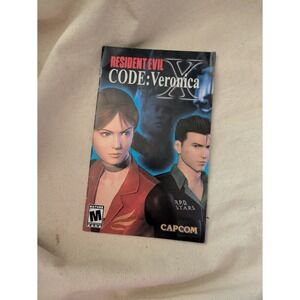 Resident Evil Code Veronica X PS2 Instruction Manual Booklet PlayStation 2